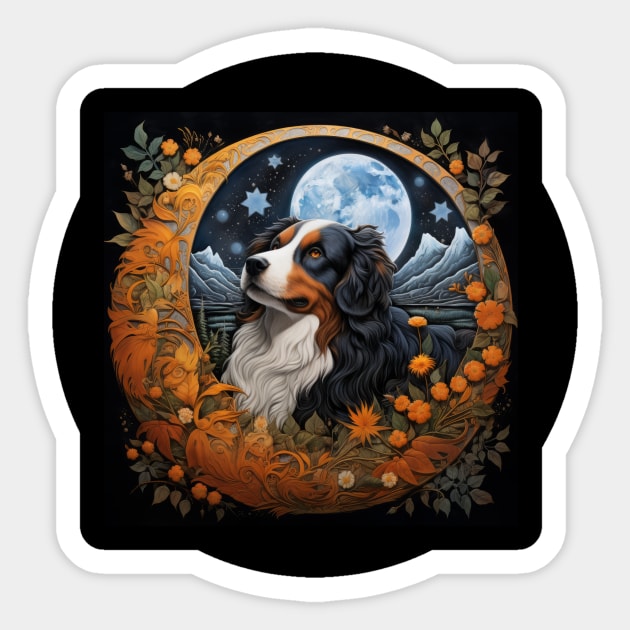 Bernese Mt. Dog Illustration Sticker by You Had Me At Woof